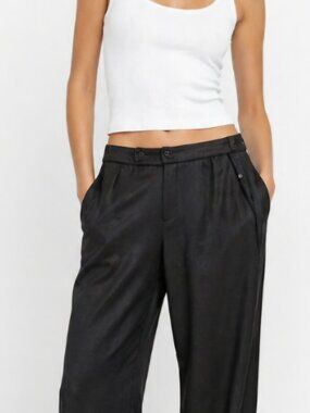 Vintage Bushwacker wide leg comfortable pockets black dress pants 10